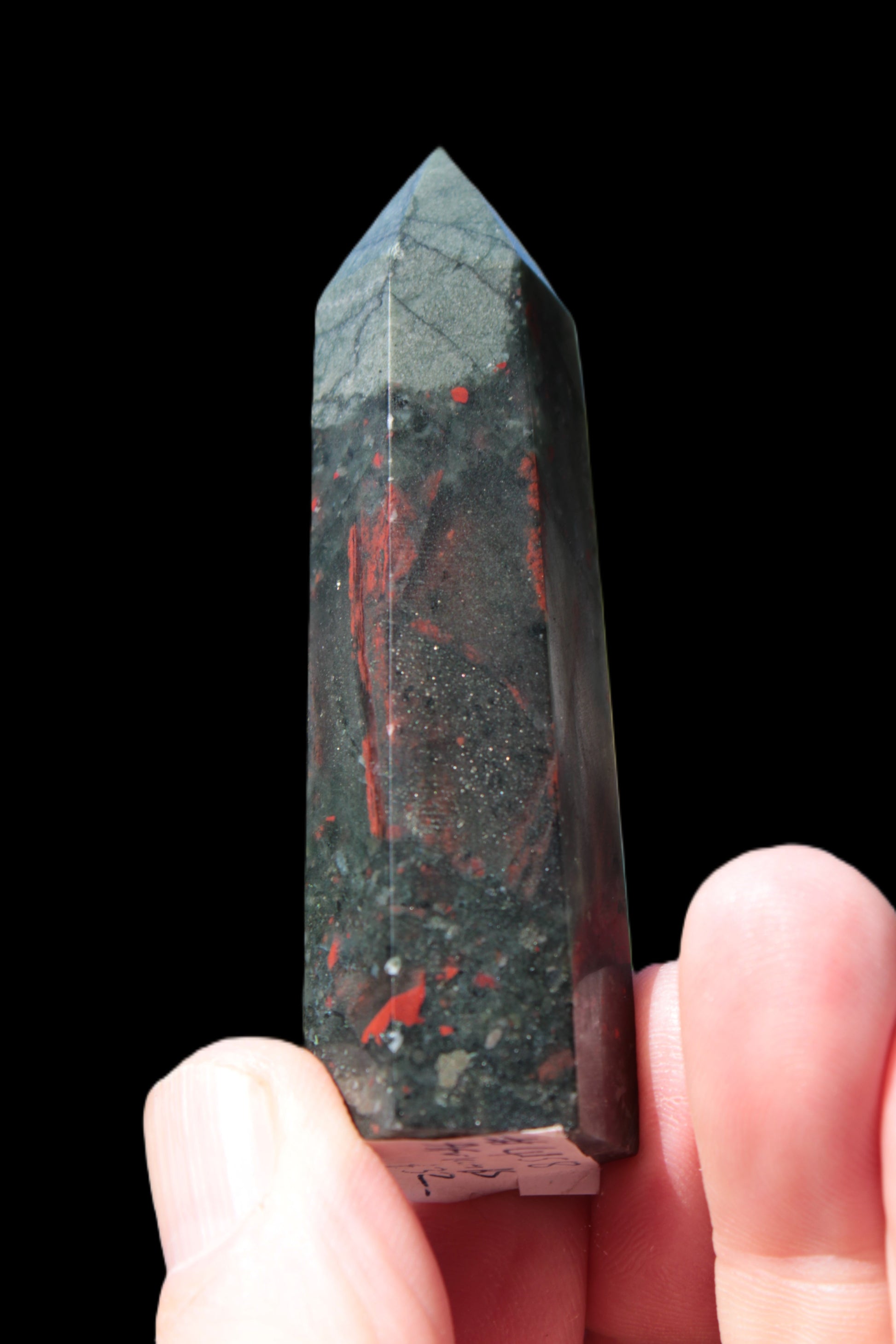 African Bloodstone wand 53g Rocks and Things