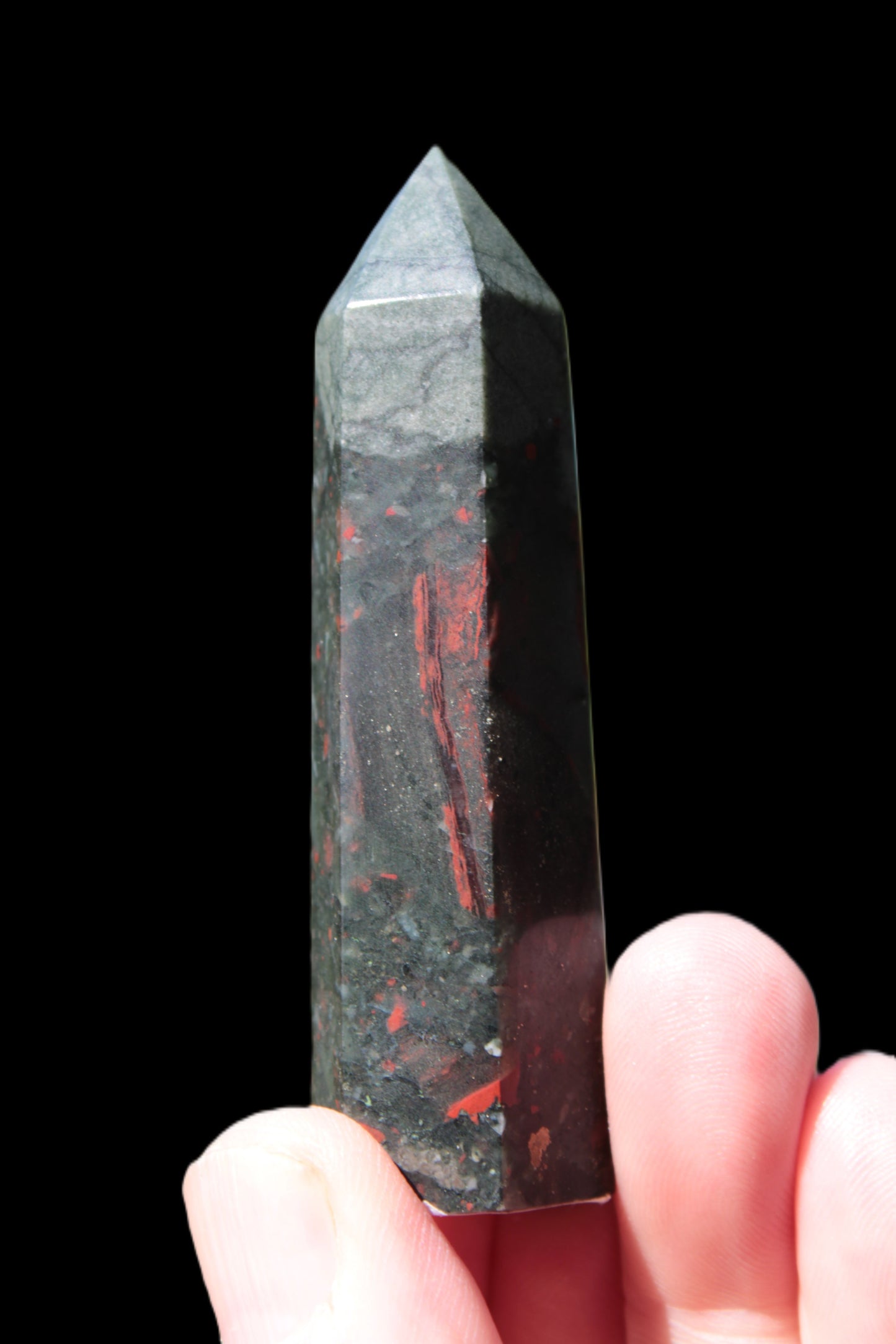 African Bloodstone wand 53g Rocks and Things