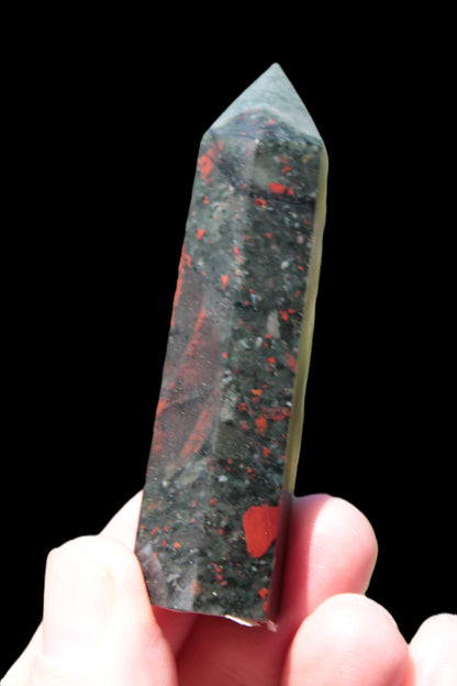 African Bloodstone wand 53g Rocks and Things