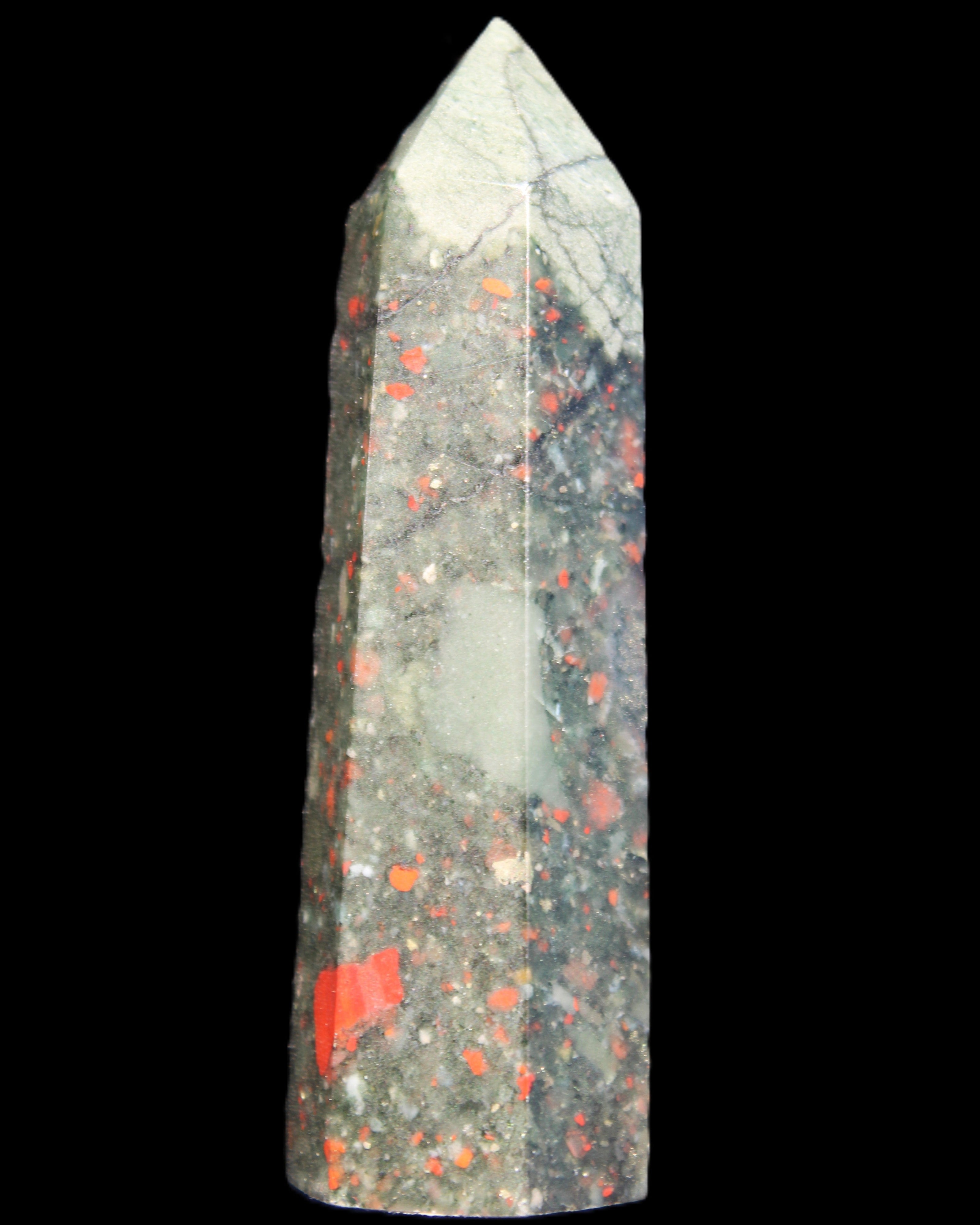 African Bloodstone wand 53g in sunlight - Rocks and Things Store