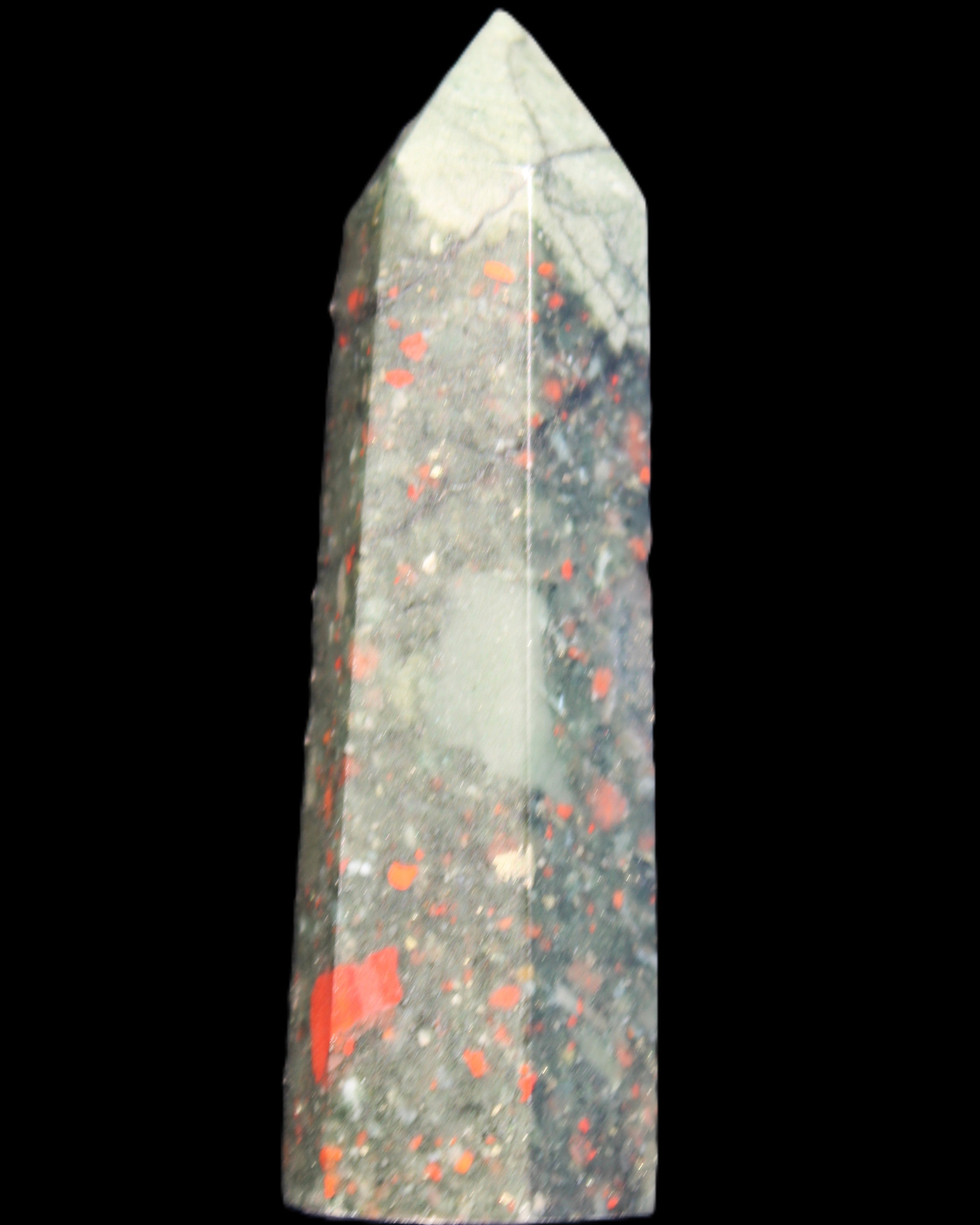 African Bloodstone wand 53g in sunlight - Rocks and Things Store