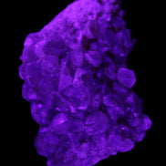 Super Seven Amethyst cluster 99g in UV light - Rocks and Things Store