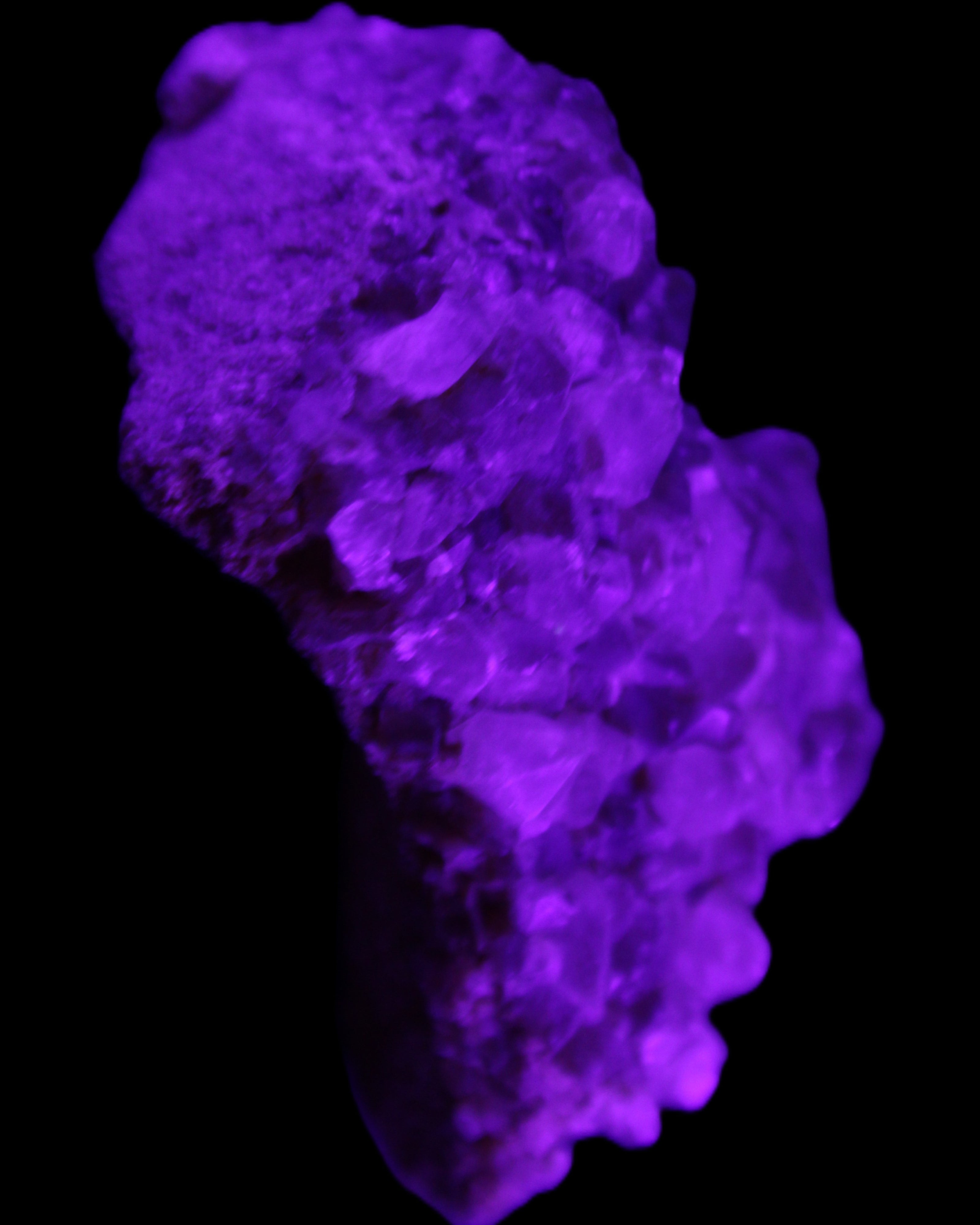 Super Seven Amethyst cluster 99g in UV light - Rocks and Things Store