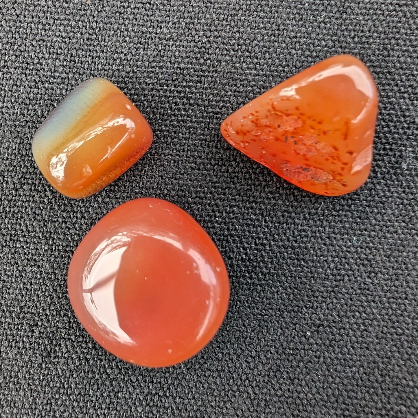 Red Agate 3/4 tumbled tiny stones 7-10g Rocks and Things