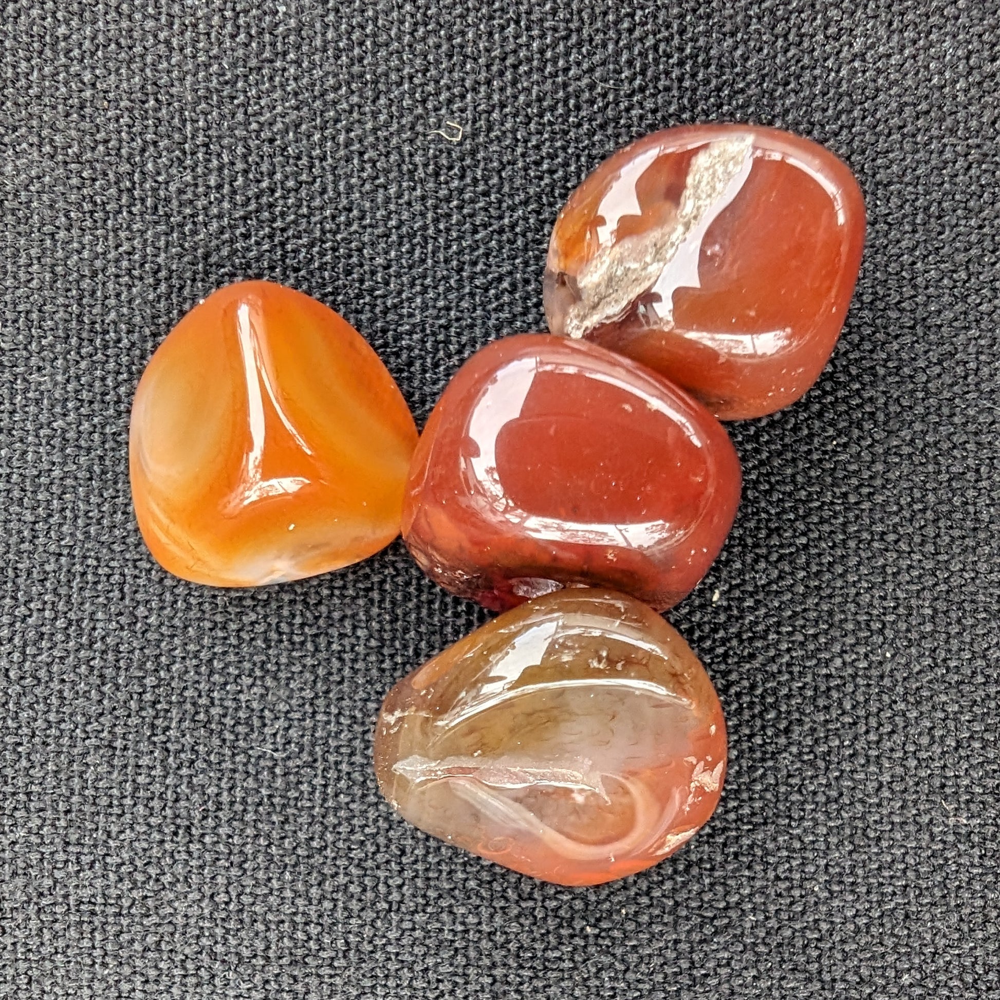 Red Agate 3/4 tumbled tiny stones 7-10g Rocks and Things