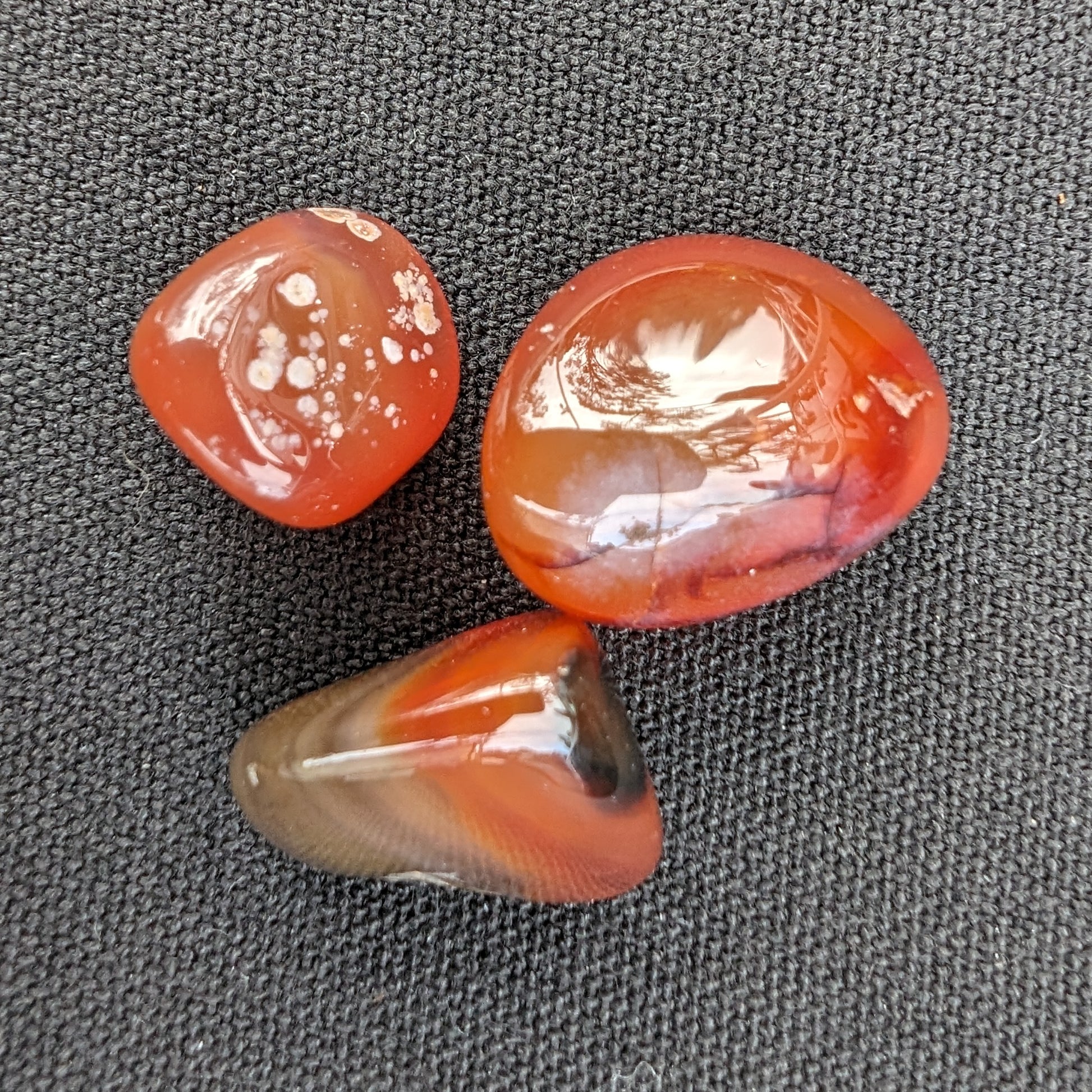 Red Agate 3/4 tumbled tiny stones 7-10g Rocks and Things