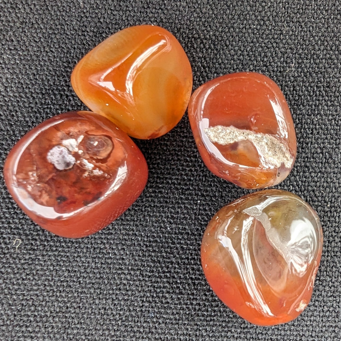 Red Agate 3/4 tumbled tiny stones 7-10g Rocks and Things