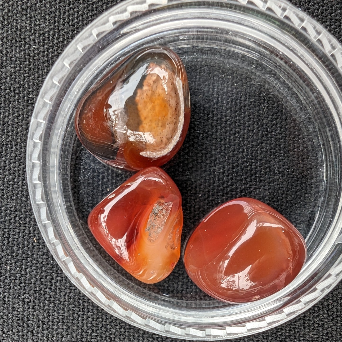 Red Agate 3/4 tumbled tiny stones 7-10g Rocks and Things