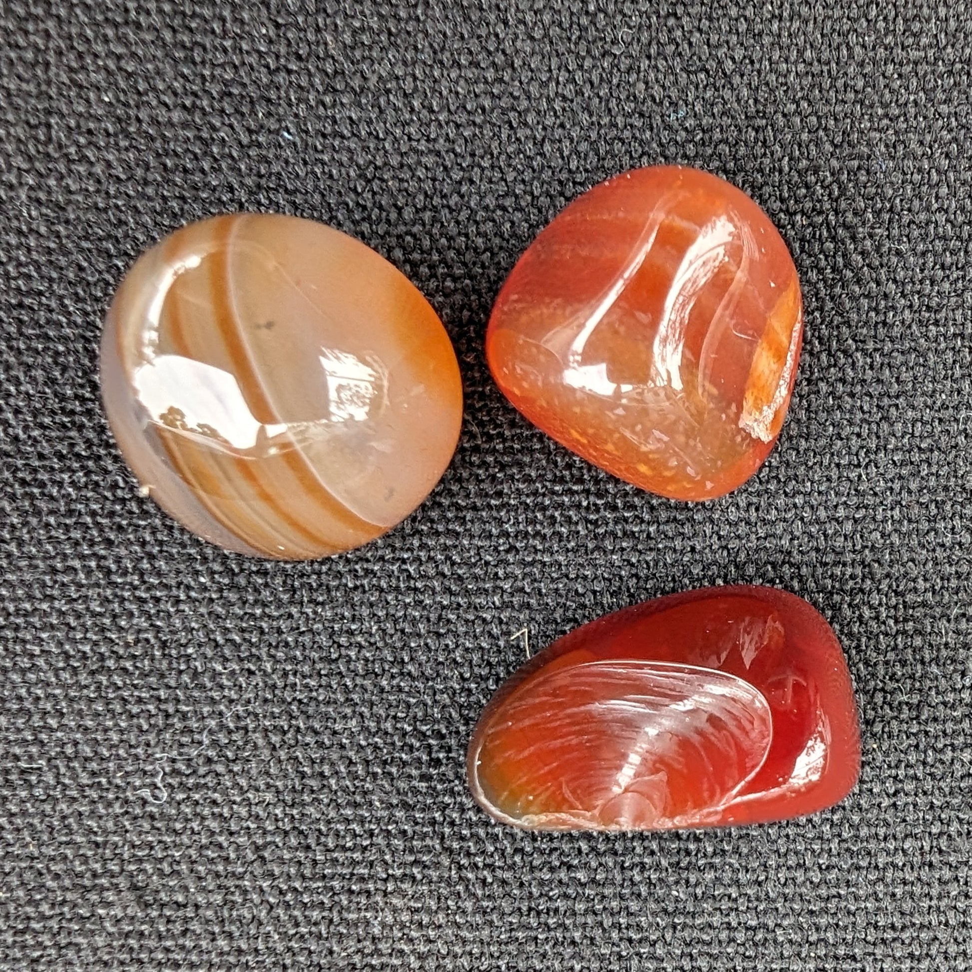 Red Agate 3/4 tumbled tiny stones 7-10g Rocks and Things