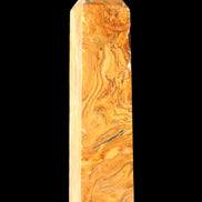 Afghan Jade Serpentine obelisk 764g in sunlight - Rocks and Things Store