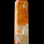 Afghan Jade Serpentine obelisk 764g in sunlight - Rocks and Things Store