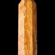 Afghan Jade Serpentine obelisk 764g in sunlight - Rocks and Things Store