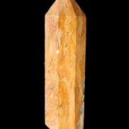 Afghan Jade Serpentine obelisk 764g in sunlight - Rocks and Things Store