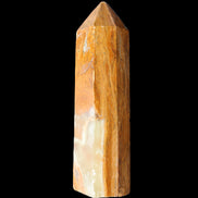 Afghan Jade Serpentine obelisk 764g in sunlight - Rocks and Things Store
