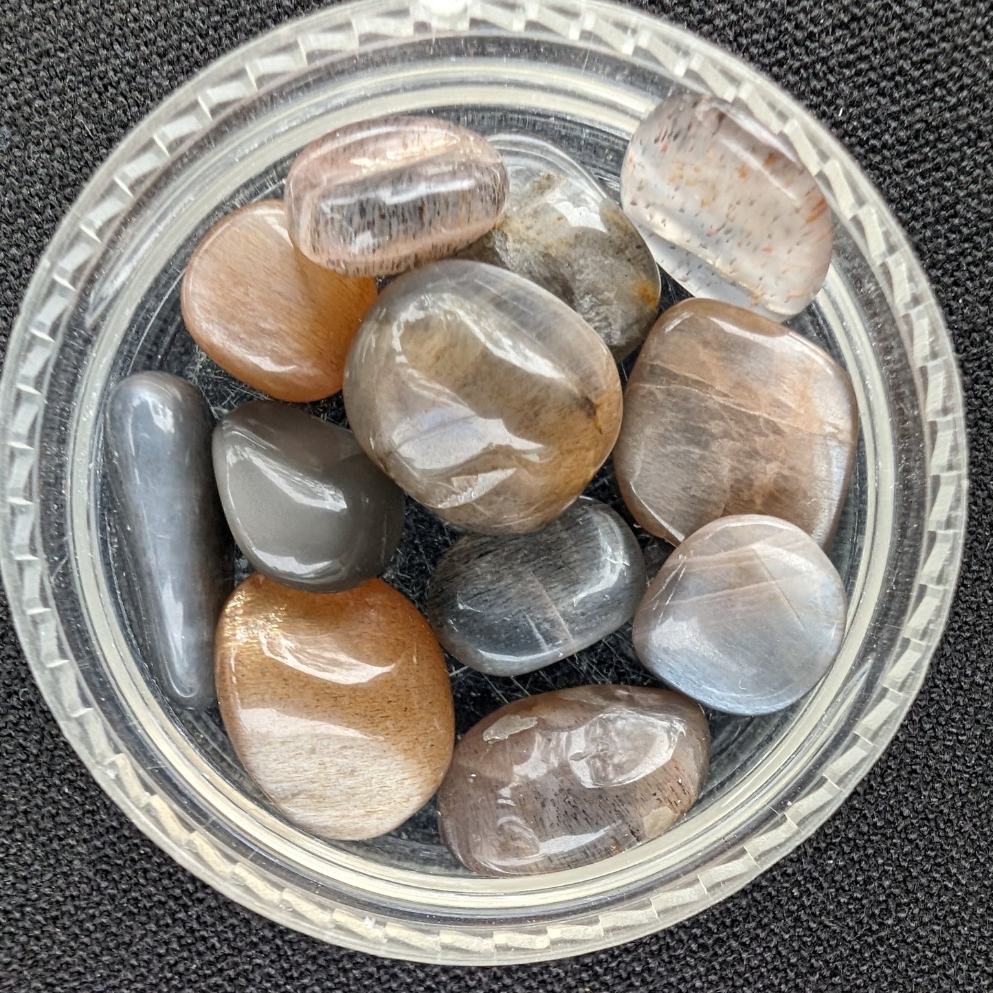 Golden Sunstone 11 tumbled tiny stones 10-12g Rocks and Things