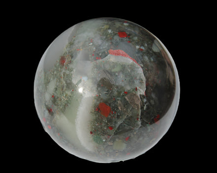 African Bloodstone sphere 84mm 831g Rocks and Things