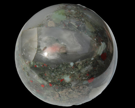 African Bloodstone sphere 84mm 831g Rocks and Things