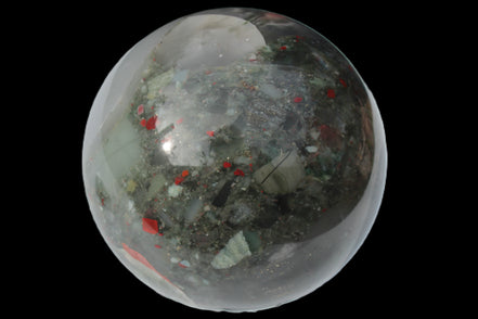 African Bloodstone sphere 84mm 831g Rocks and Things