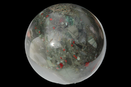 African Bloodstone sphere 84mm 831g Rocks and Things