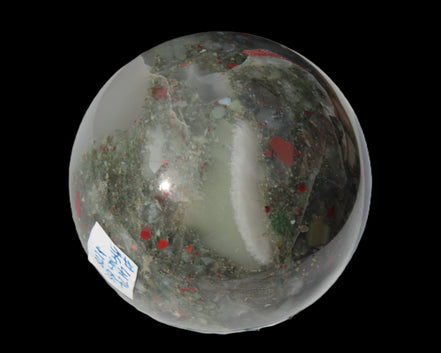 African Bloodstone sphere 84mm 831g Rocks and Things