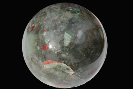 African Bloodstone sphere 84mm 831g Rocks and Things