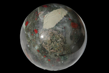 African Bloodstone sphere 84mm 831g Rocks and Things