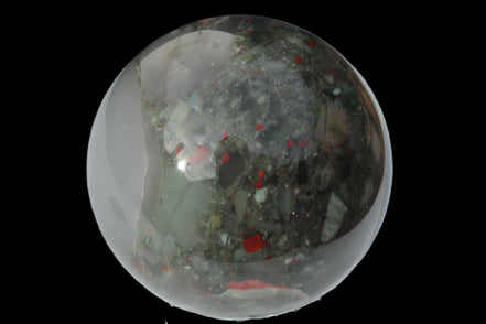 African Bloodstone sphere 84mm 831g Rocks and Things