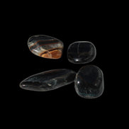 Blue Tigers Eye tiny tumbled stones  8-18mm 6-9g in sunshine - Rocks and Things Store