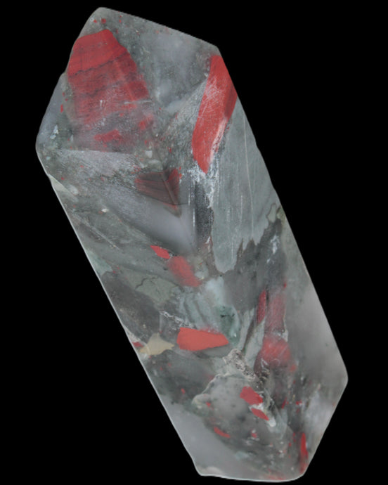 African Bloodstone obelisk 248g in sunshine - Rocks and Things Store