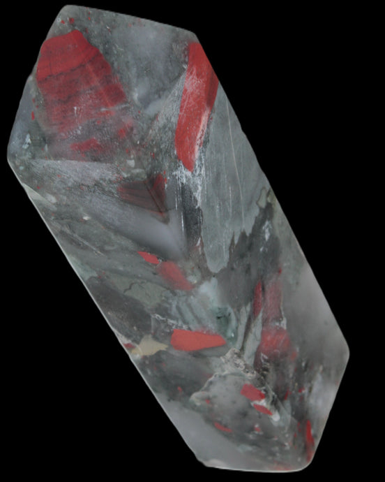 African Bloodstone obelisk 248g in sunshine - Rocks and Things Store