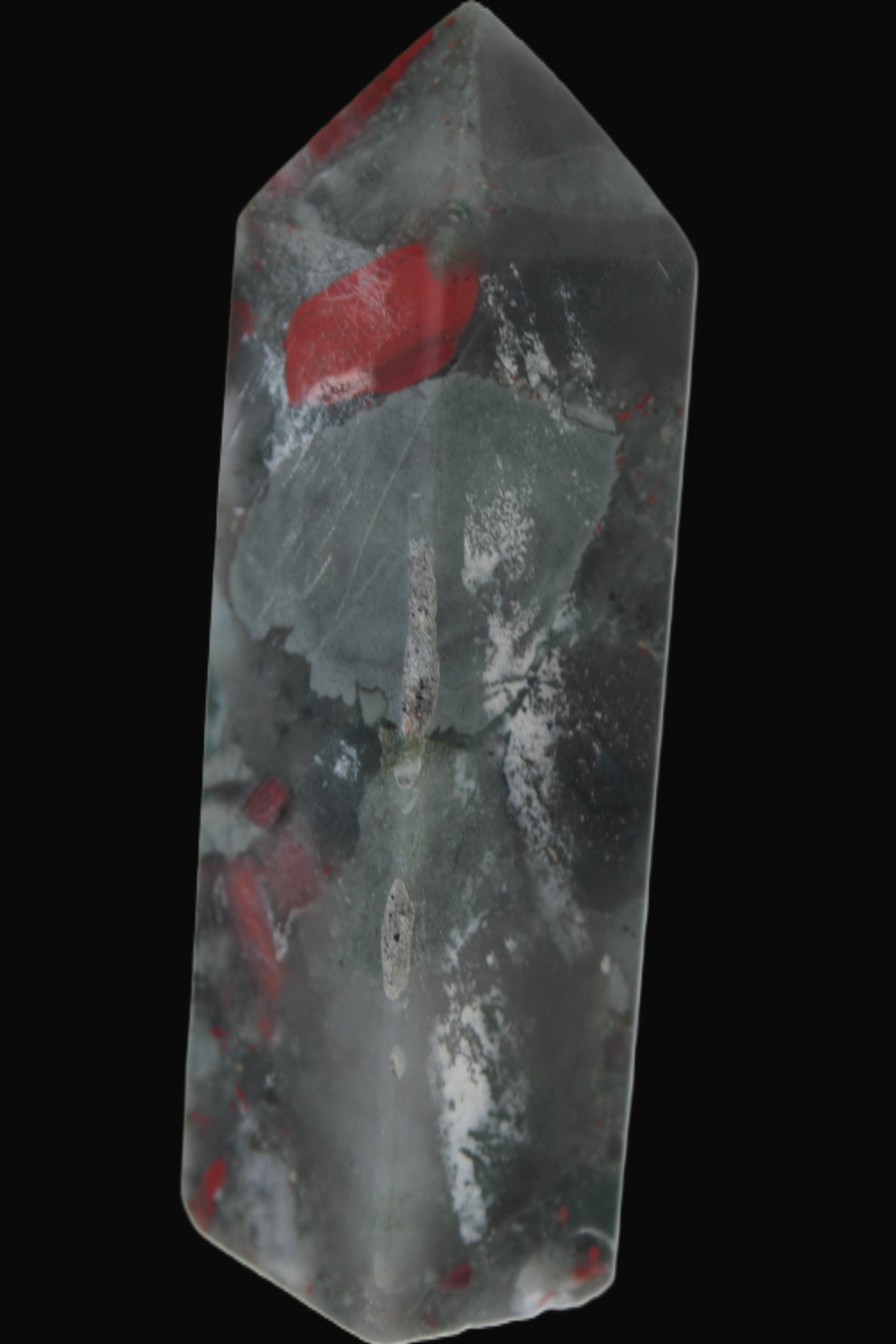 African Bloodstone obelisk 248g Rocks and Things