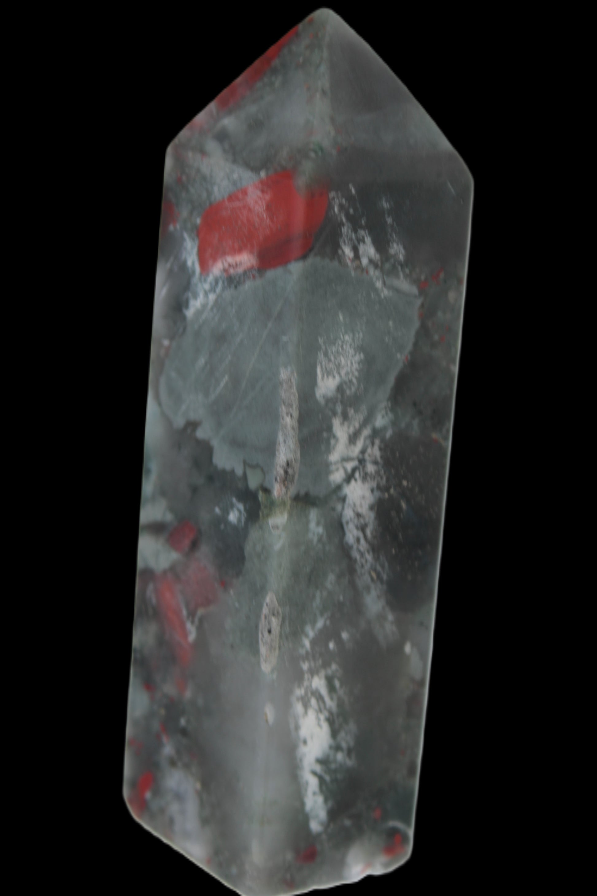 African Bloodstone obelisk 248g Rocks and Things