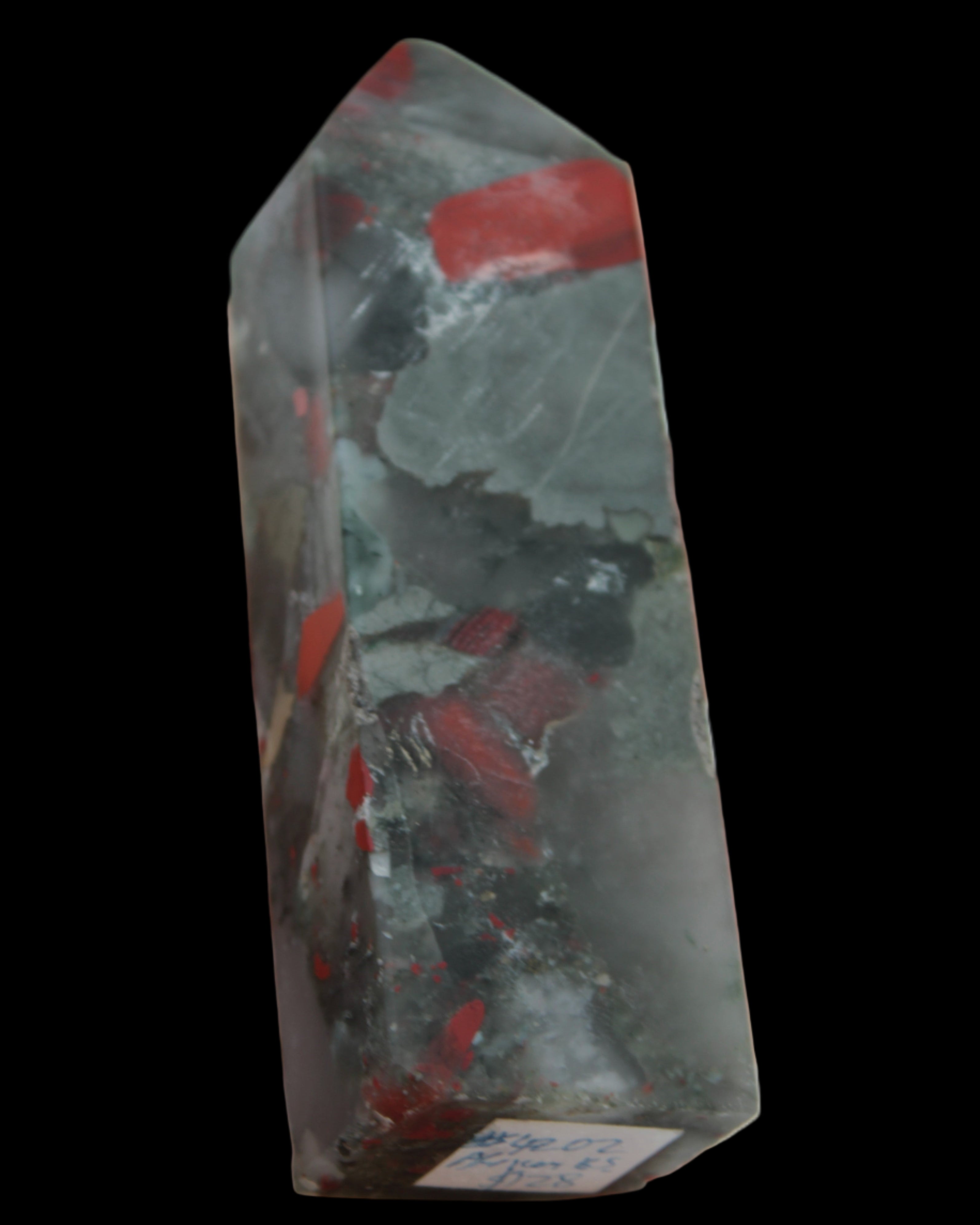 African Bloodstone obelisk 248g in sunshine - Rocks and Things Store