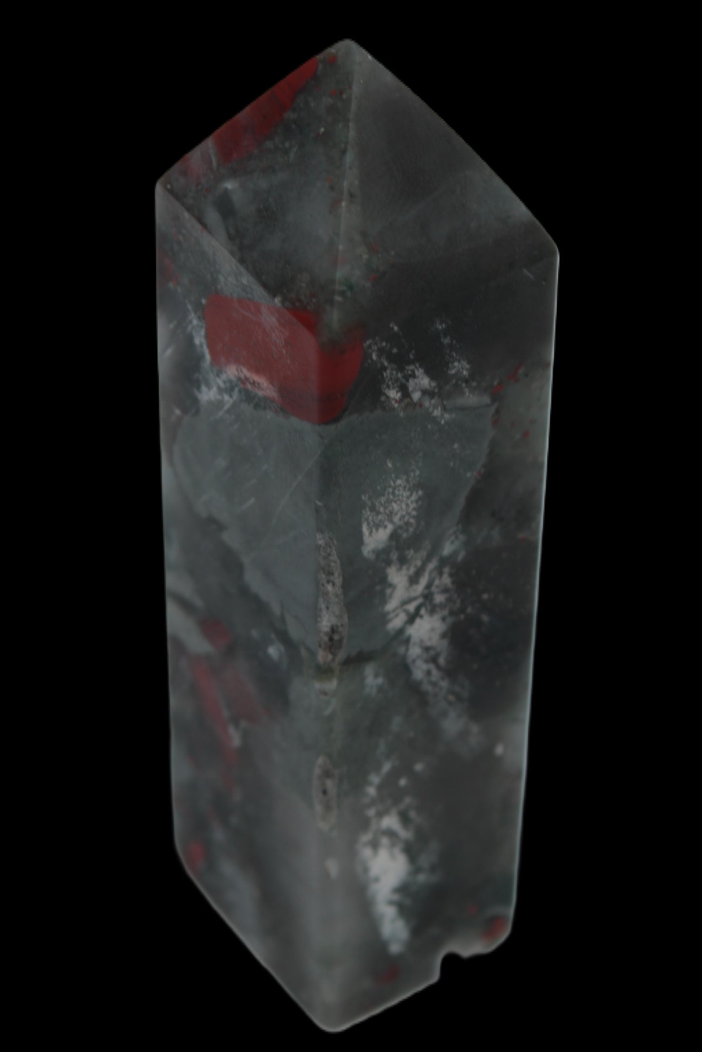 African Bloodstone obelisk 248g Rocks and Things