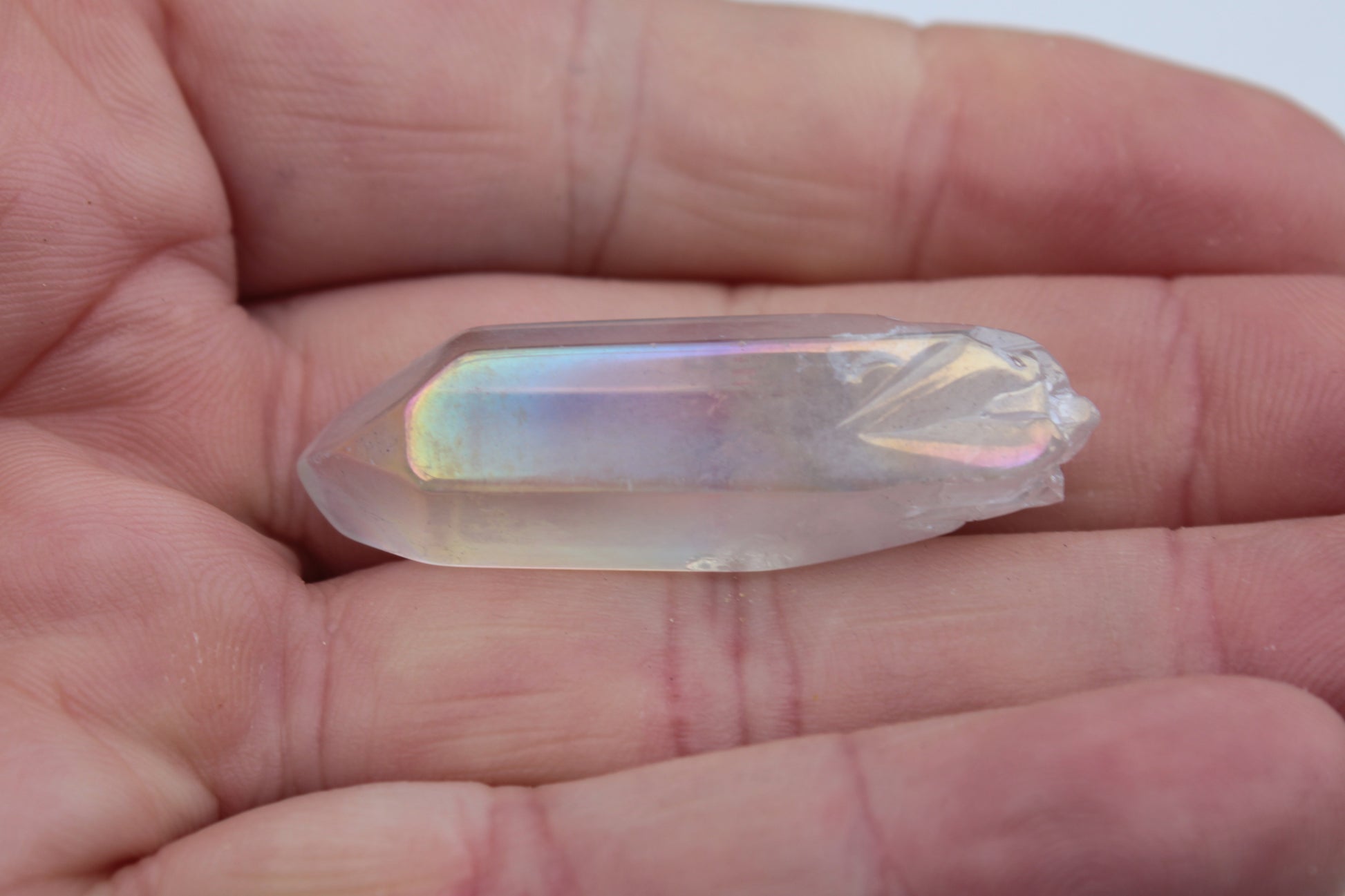 Aura Titanium electroplated Quartz crystals 7-10g Rocks and Things