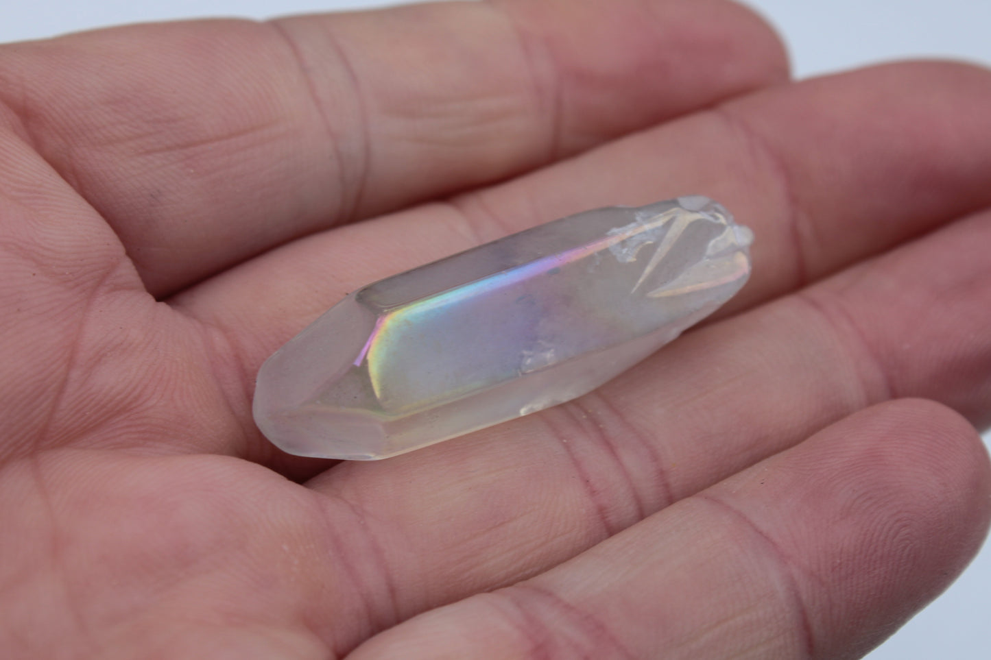 Aura Titanium electroplated Quartz crystals 7-10g Rocks and Things