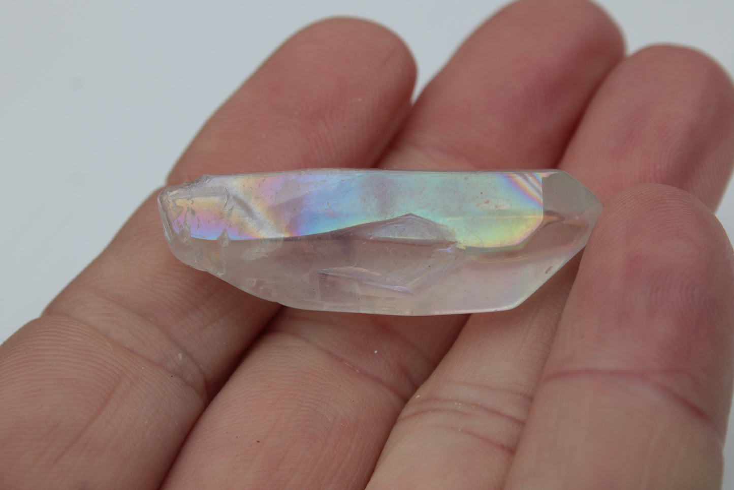 Aura Titanium electroplated Quartz crystals 7-10g Rocks and Things