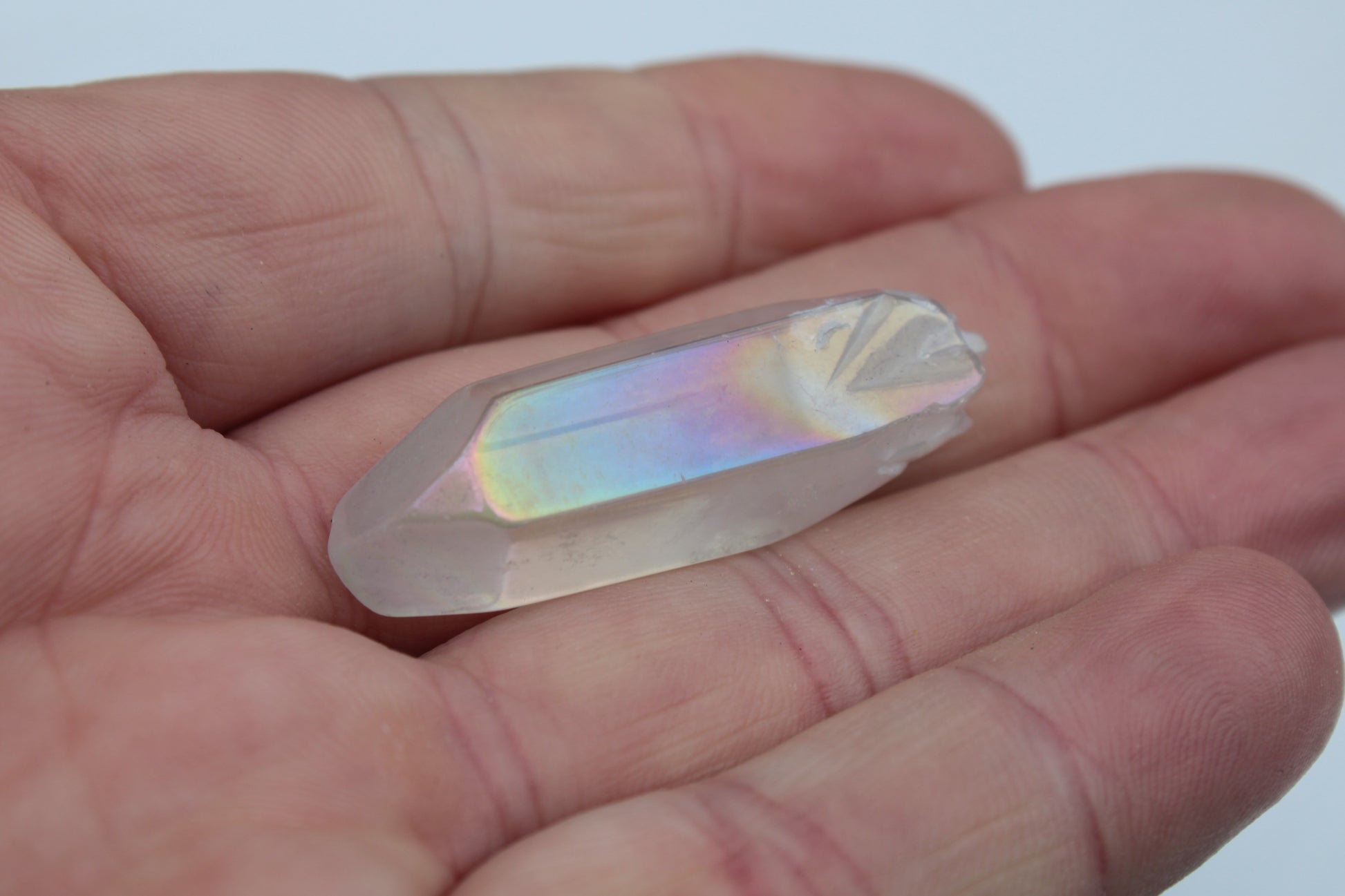 Aura Titanium electroplated Quartz crystals 7-10g Rocks and Things