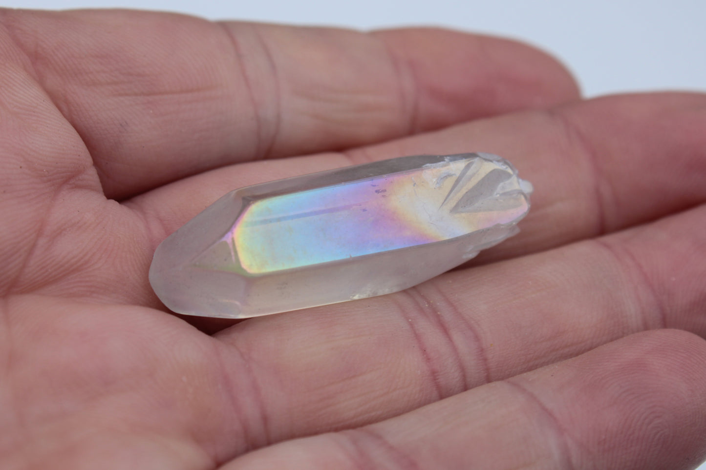 Aura Titanium electroplated Quartz crystals 7-10g Rocks and Things