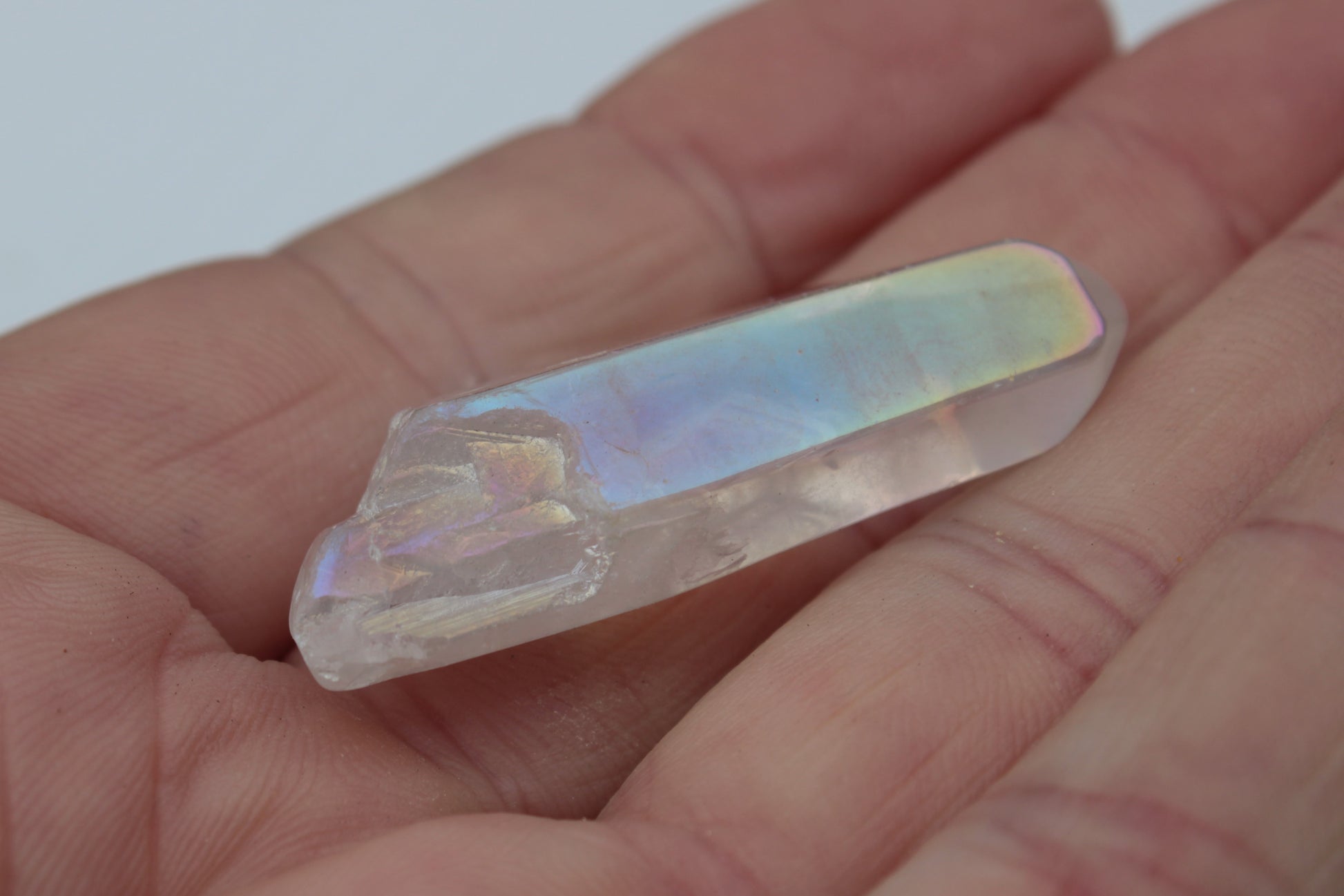 Aura Titanium electroplated Quartz crystals 7-10g Rocks and Things