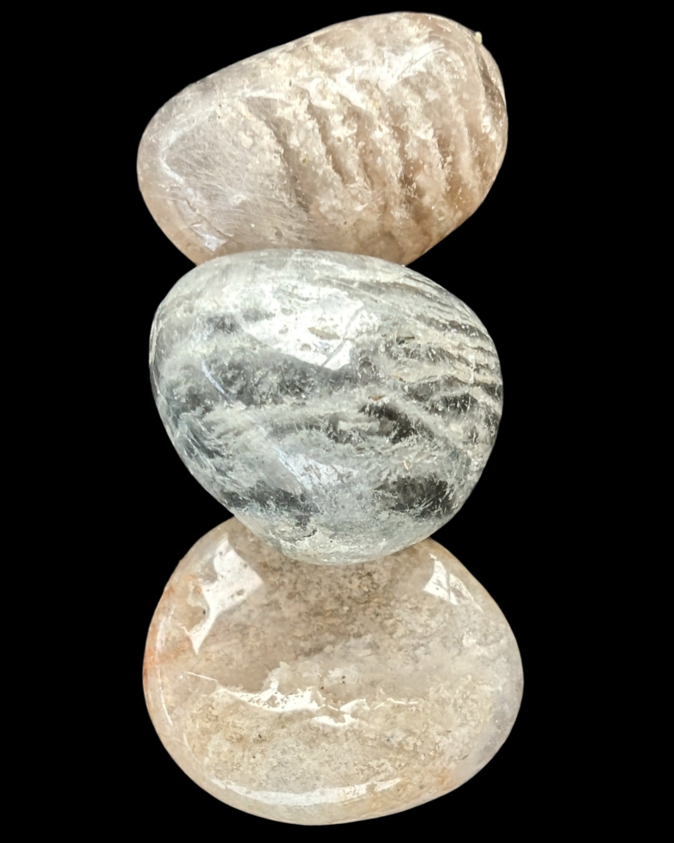 Phantom Quartz 3 polished crystals 9-11g - Rocks and Things Store