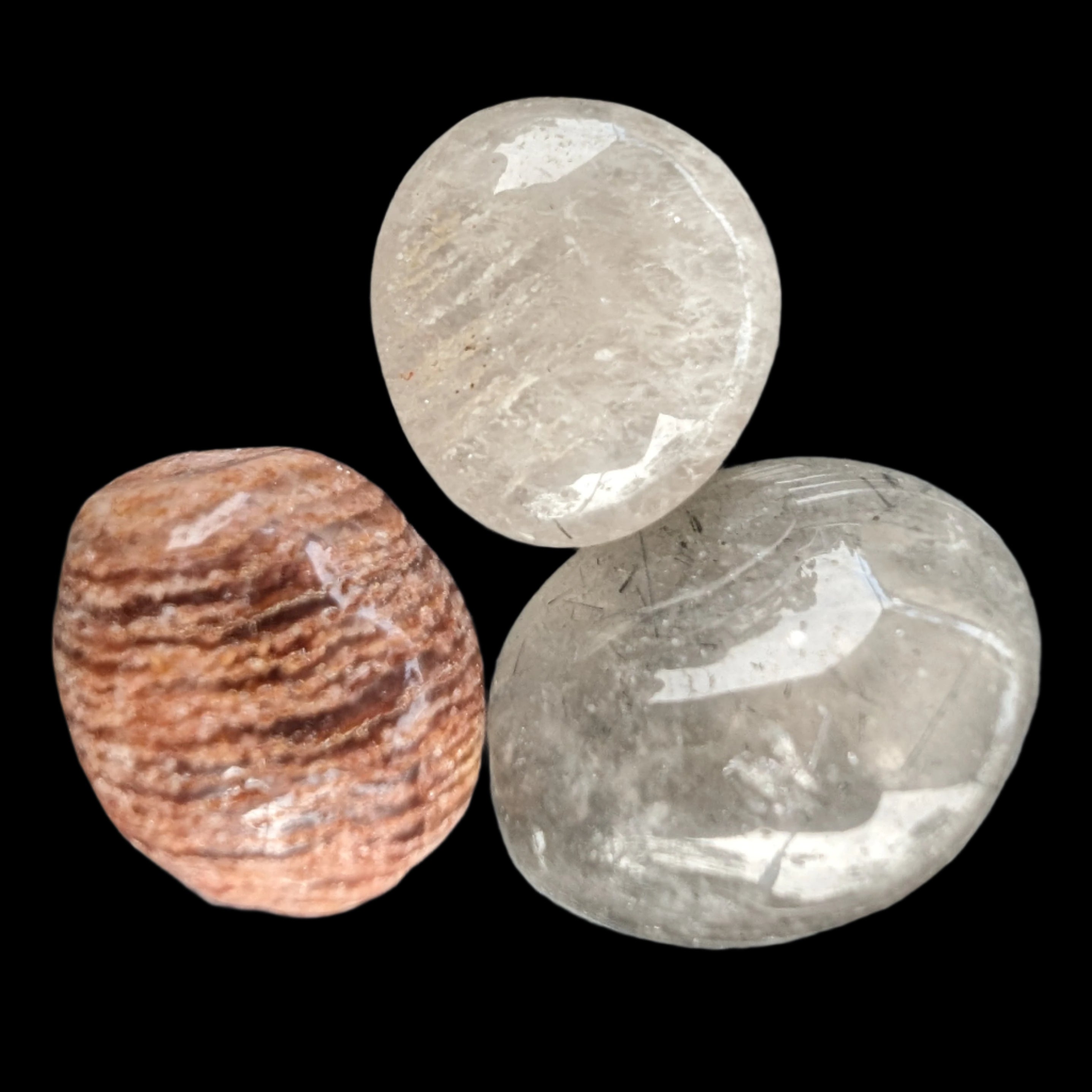 Phantom Quartz 3 polished crystals 9-11g - Rocks and Things Store