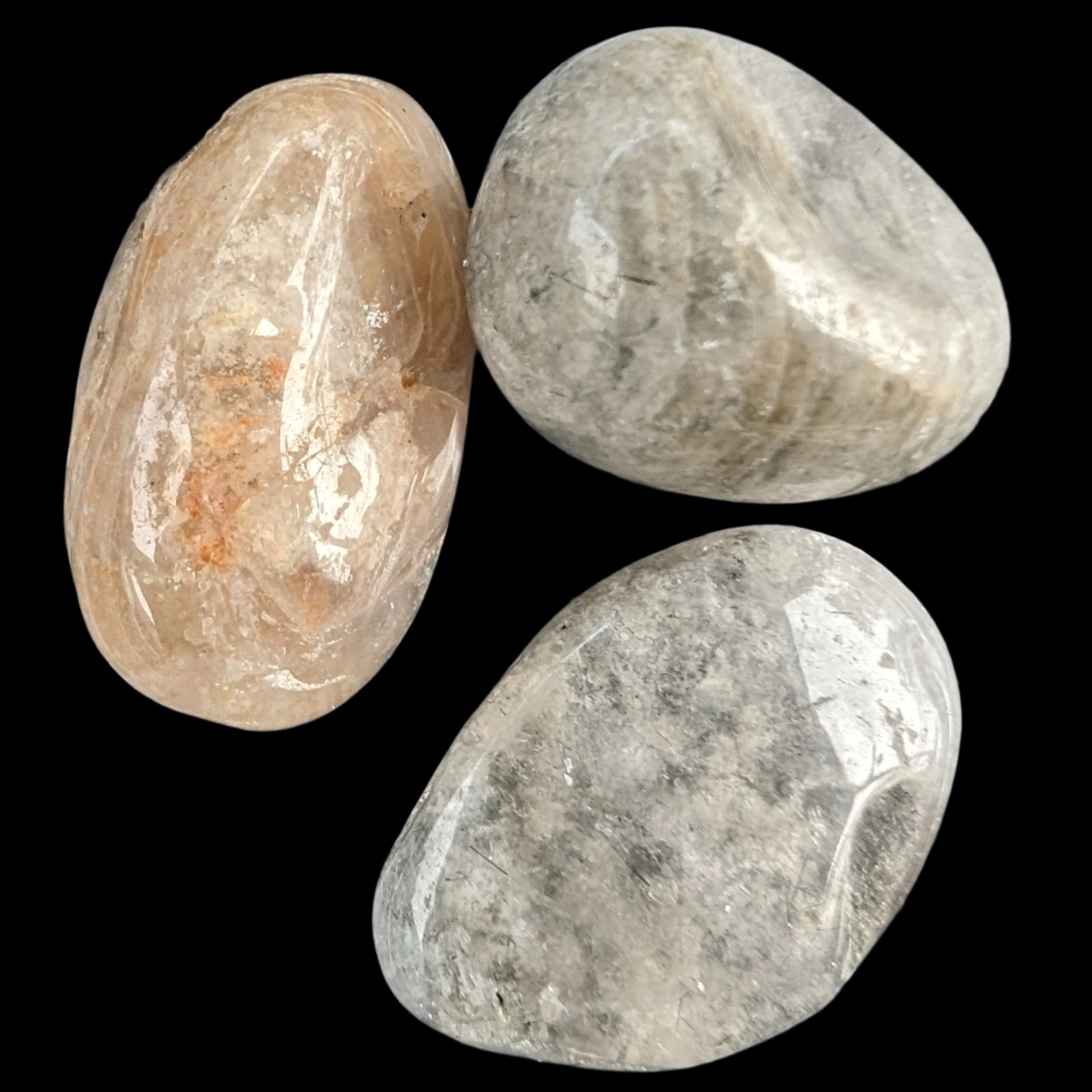 Phantom Quartz 3 polished crystals 9-11g - Rocks and Things Store