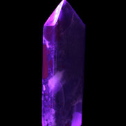 African Bloodstone obelisk 347g in UV light - Rocks and Things Store