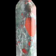 African Bloodstone obelisk 347g in sunlight - Rocks and Things Store