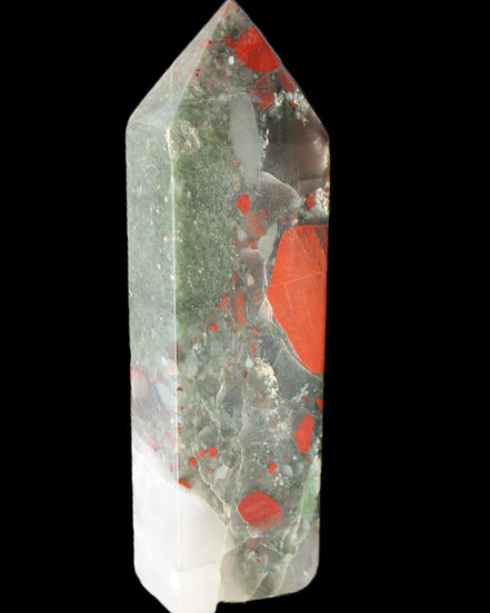 African Bloodstone obelisk 347g in sunlight - Rocks and Things Store