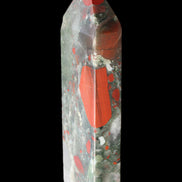 African Bloodstone obelisk 347g in sunlight - Rocks and Things Store