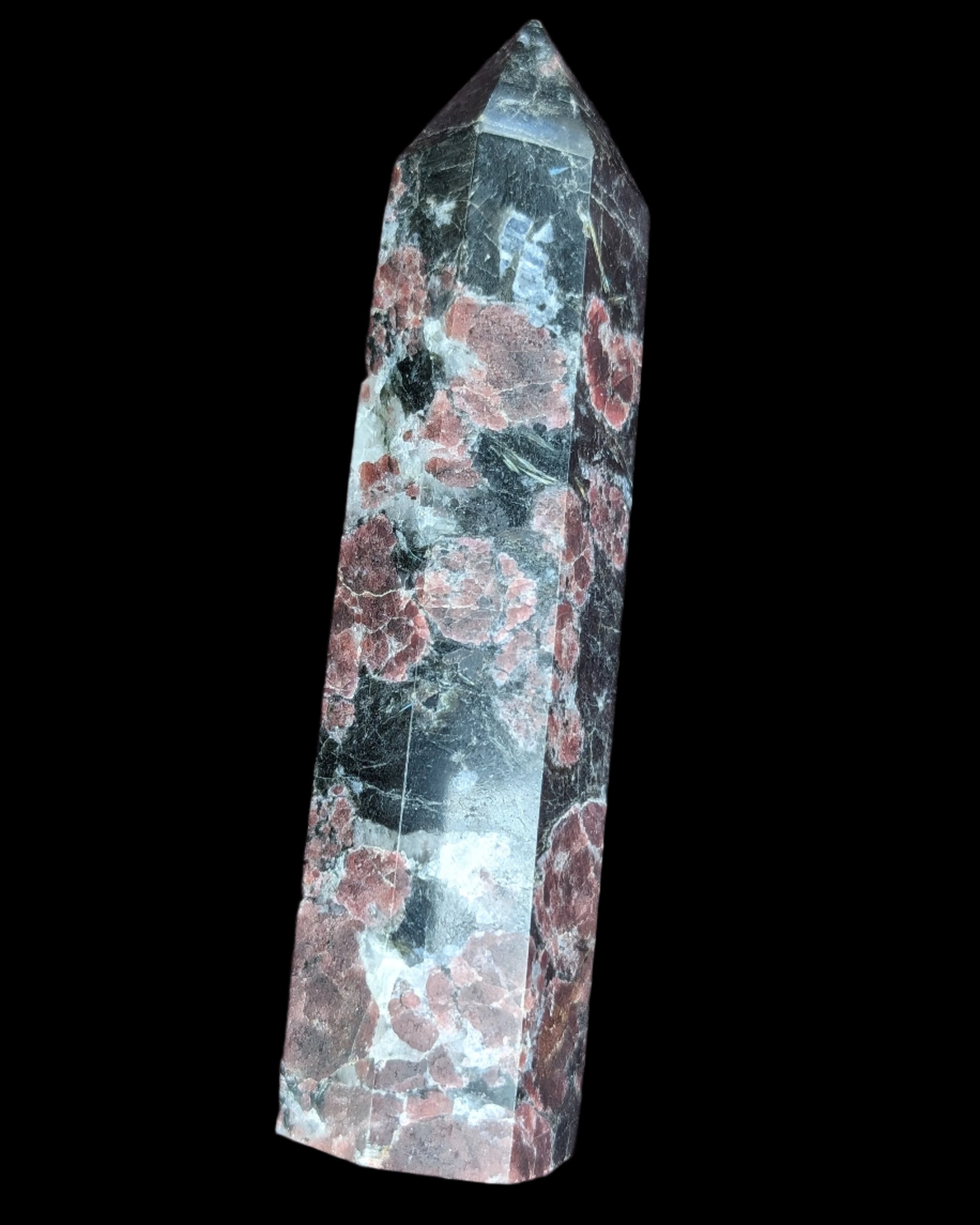 Garnet wand 99g in sunlight - Rocks and Things Store