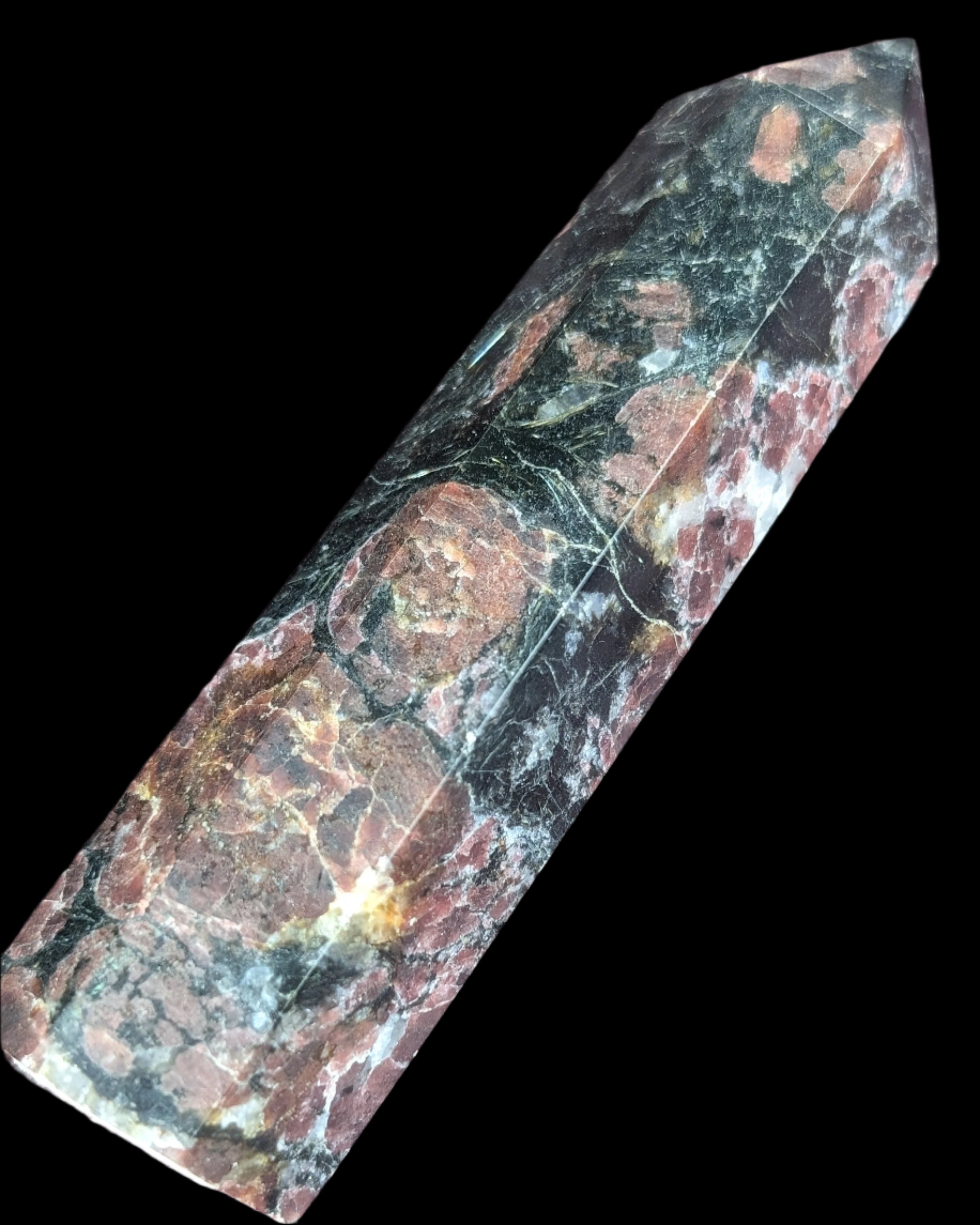 Garnet wand 99g in sunlight - Rocks and Things Store
