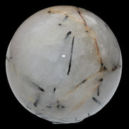 Tourmaline in Quartz sphere 86mm 894g in sunlight - Rocks and Things Store